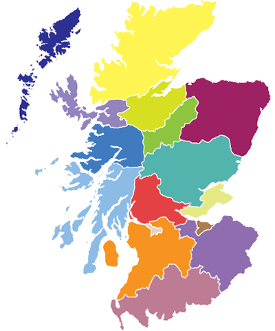 Find a holiday cottage in Scotland by region