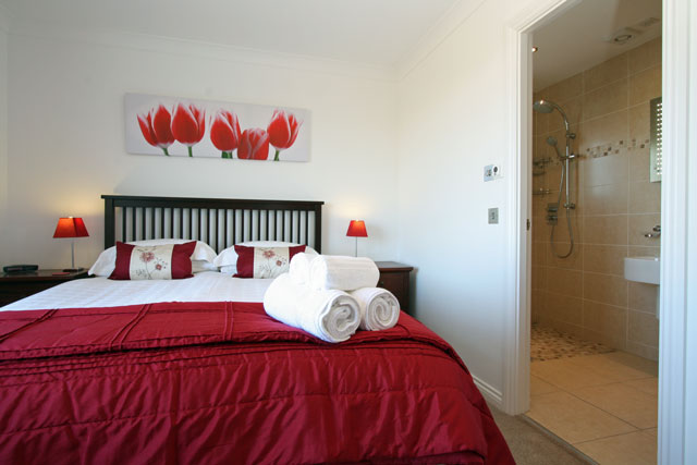 Master bedroom with en-suite wet room