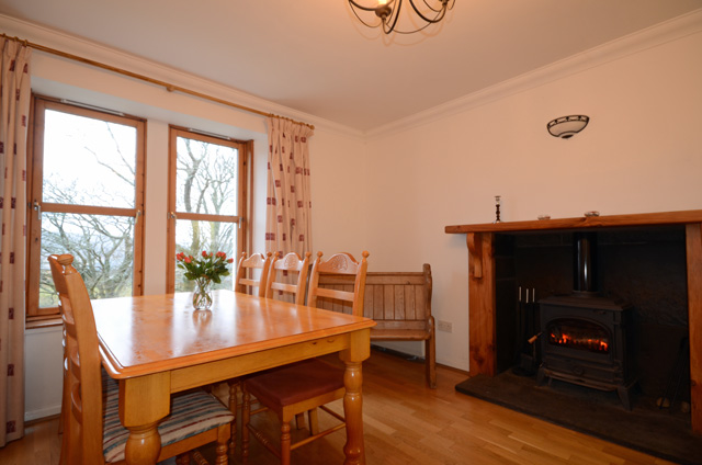 Sitting room has wood buring stove