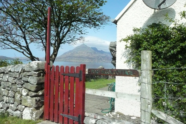 Entrance to cottage