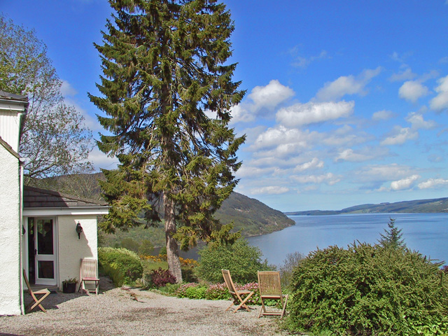 View from the cottage to Loch Ness